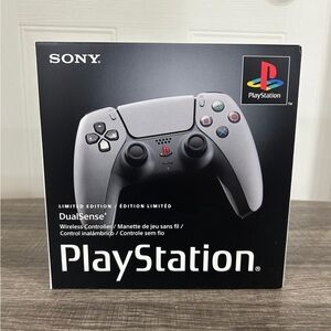 Sony PlayStation DualSense Wireless Controller - Silver and Black